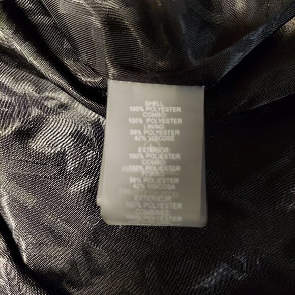 ☆☆SOLD☆☆ Karl Lagerfeld Paris Women's Puff-Sleeve Black Taffeta A-Line Dress - Picture 10 of 10